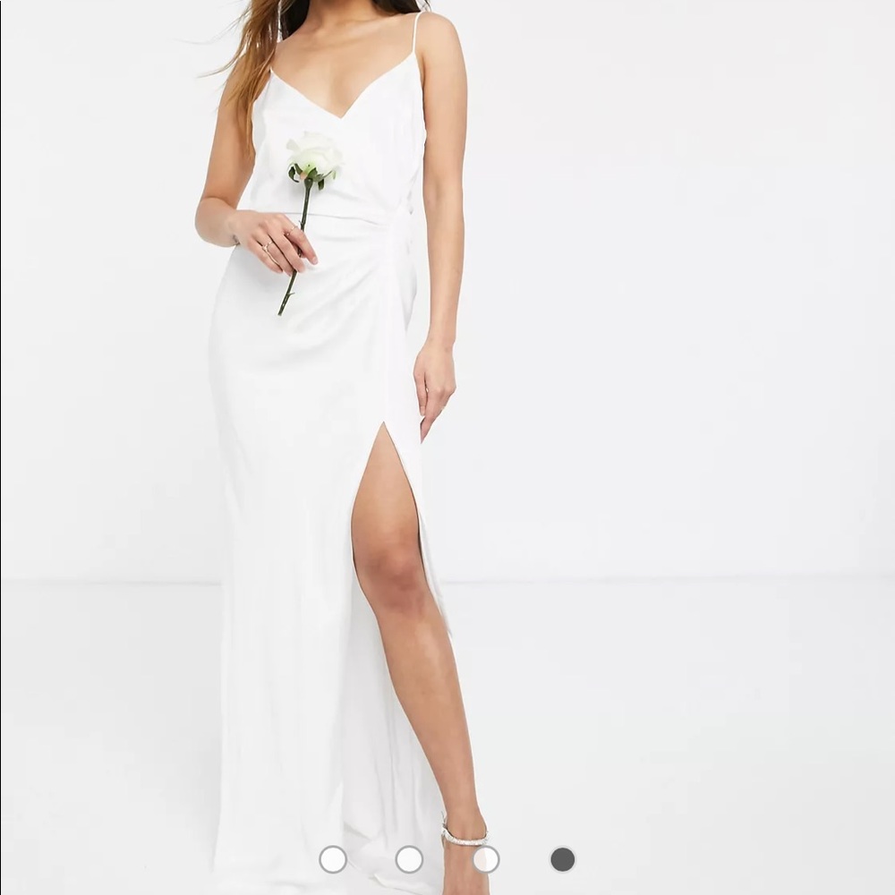 NWOT* ASOS Satin Cami Slit Dress